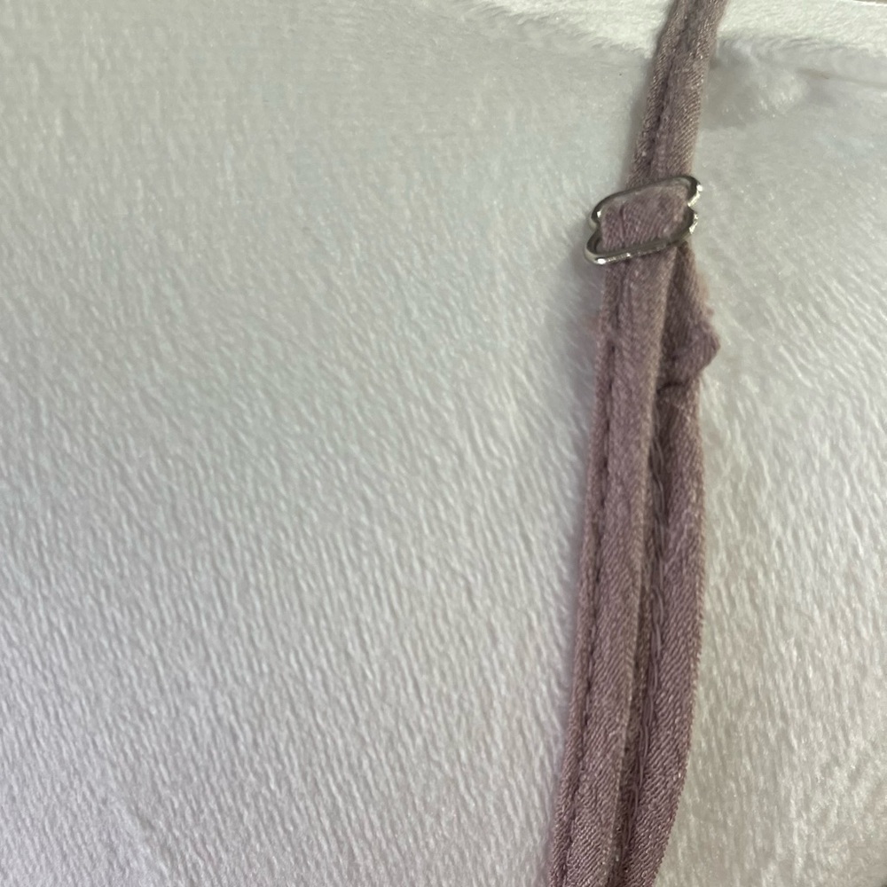 Wishlist Mauve Crinkle Fabric Adjustable Spaghetti Strap Midi Bohemian Med Dress - Picture 8 of 13